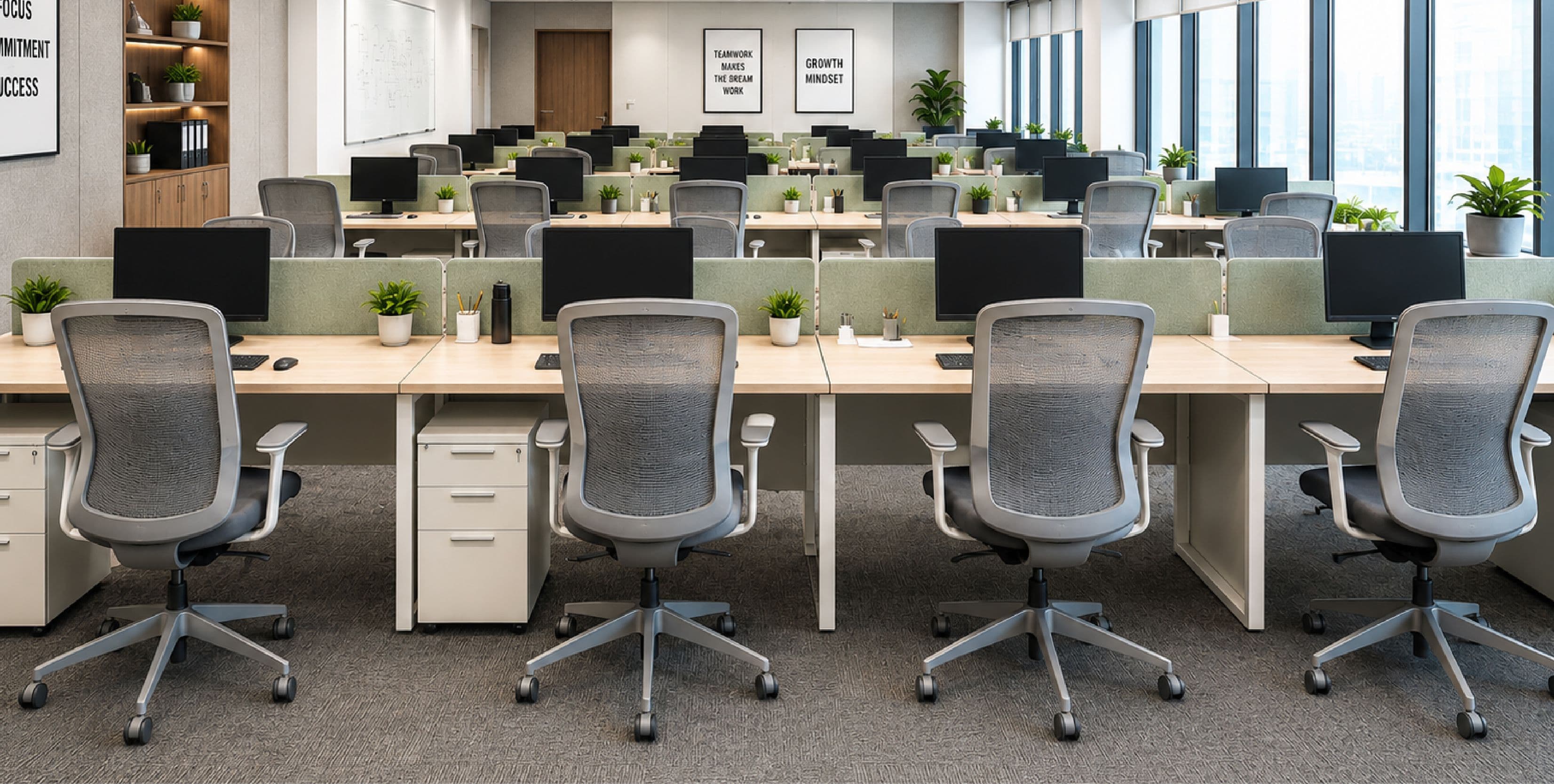How to Plan Office Furniture for 100+ Employees