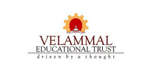 Brand logo of Velammal Education Trust.